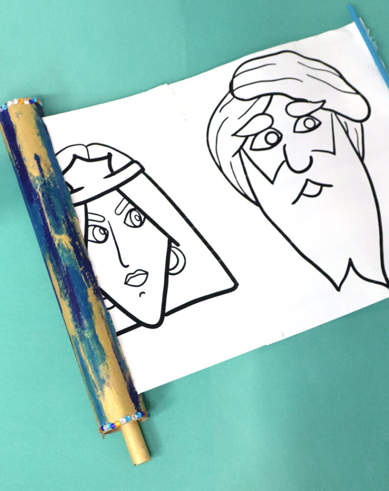 Megillah Craft for Kids - Jewish Moms &amp; Crafters