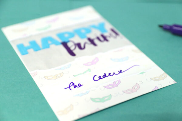 Happy Purim Cards - Free Printable Greeting Card