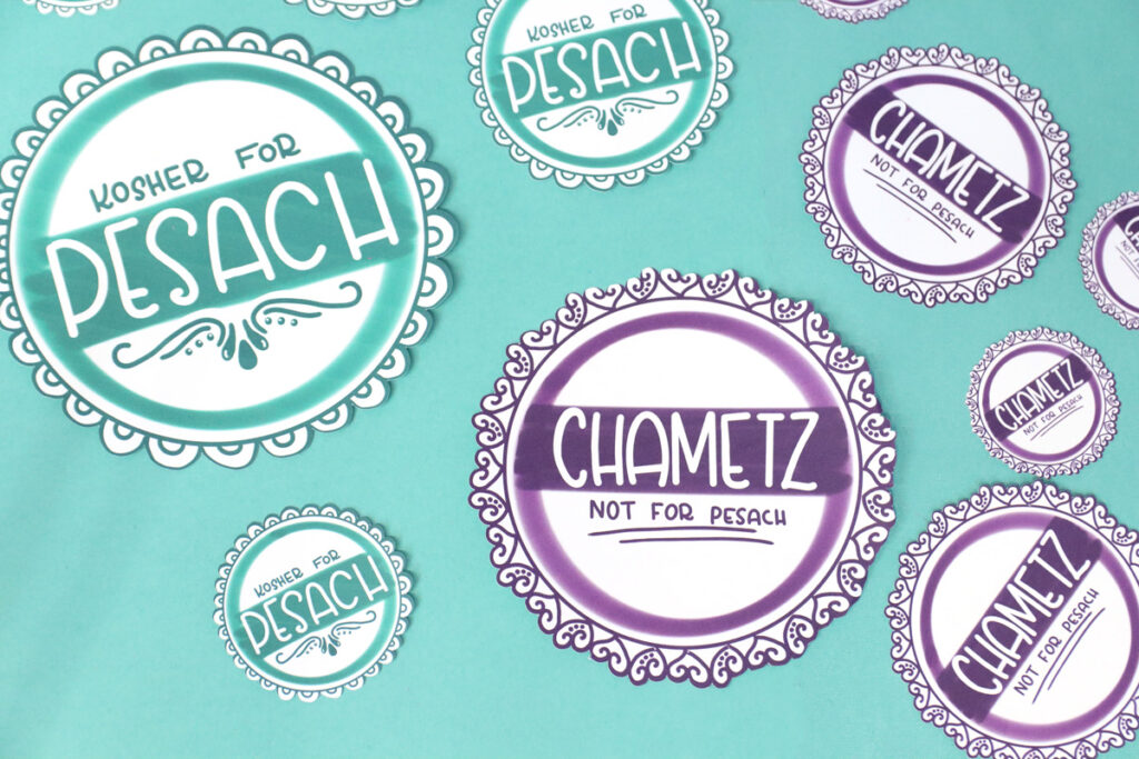 Kosher For Passover Labels Free Printable