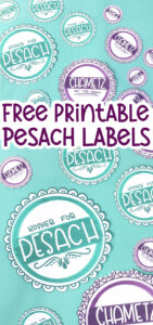 Kosher For Passover Labels - Free Printable