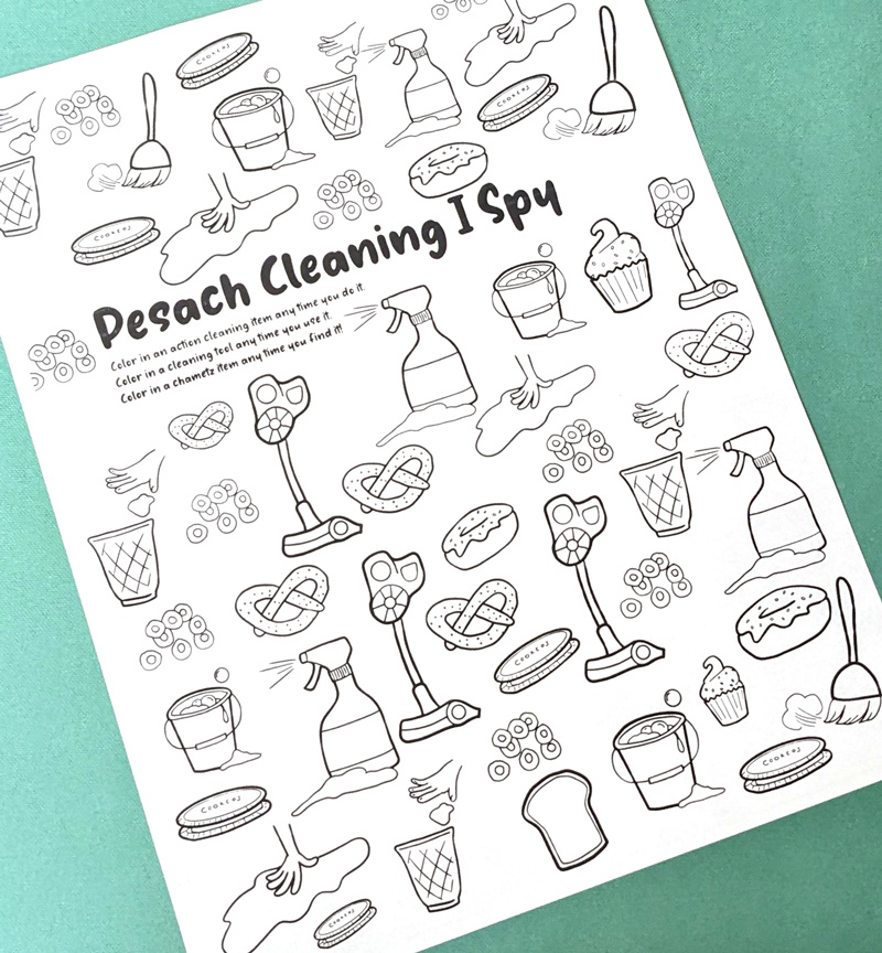 Home Visual Cleaning Binder for Kids Ages 8-12 Passover or Spring