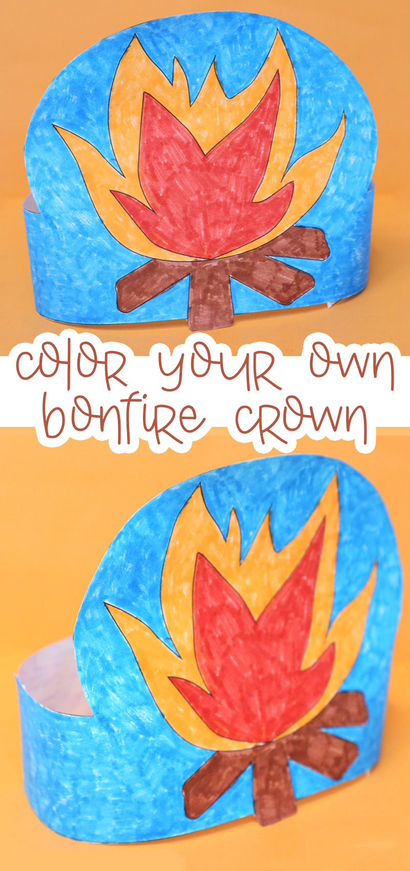 Lag Ba'omer Bonfire Hat - Jewish Moms & Crafters