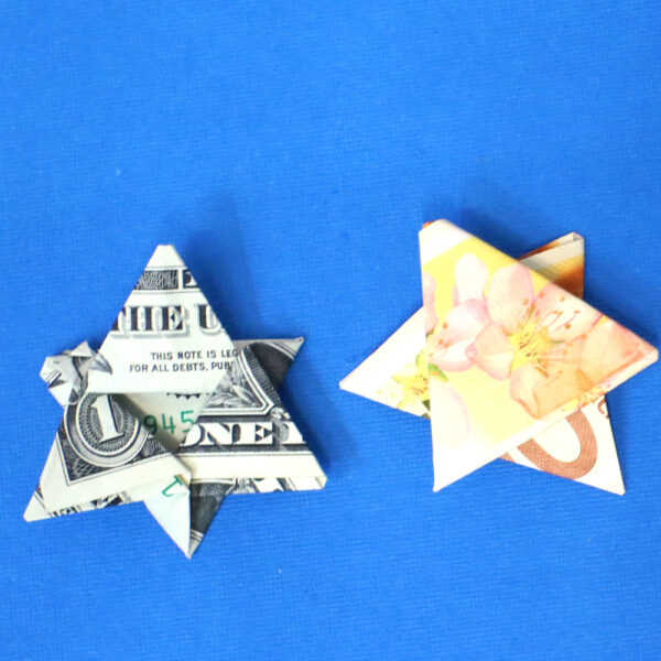 Dollar Bill Origami Star of David