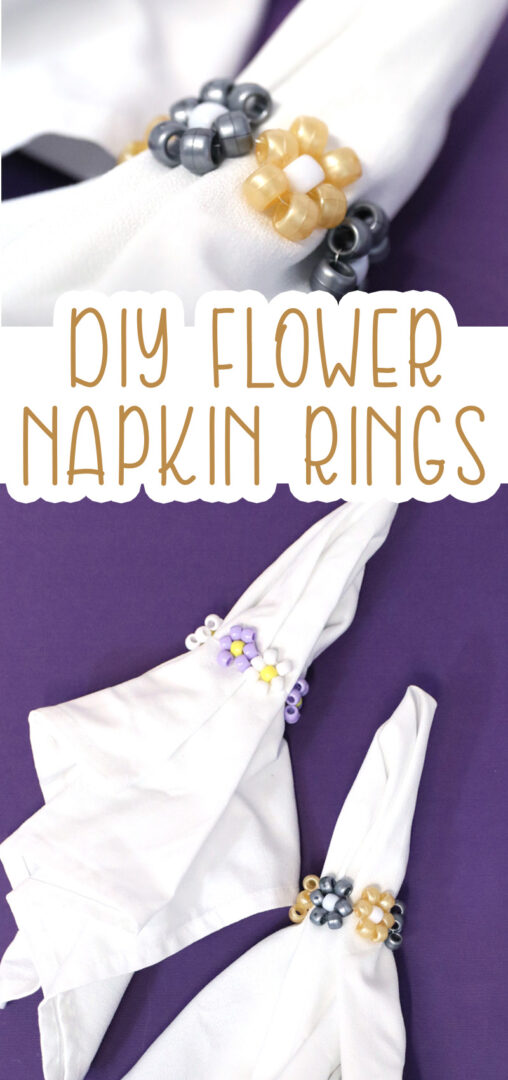 DIY Flower Napkin Rings - Jewish Moms & Crafters