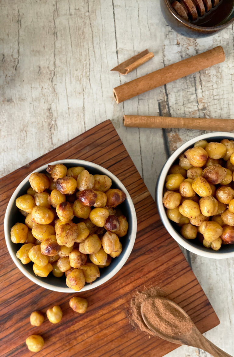Honey Roasted Chickpeas Air Fryer or Oven!