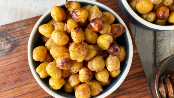 Honey Roasted Chickpeas – Air Fryer or Oven!