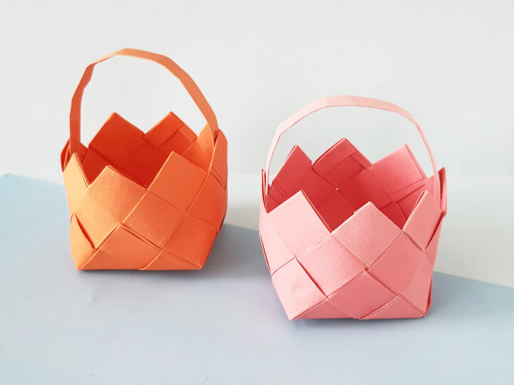 DIY Woven Paper Basket