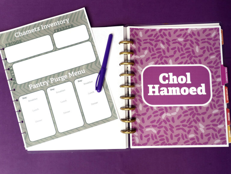 Pesach Planned – Printable Passover Planner