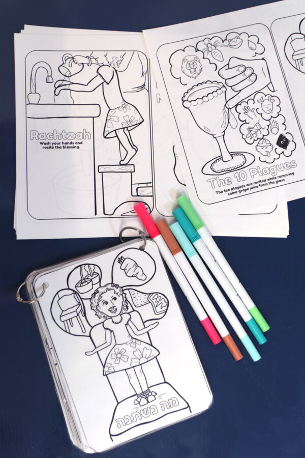 Printable Haggadah Coloring Book - Jewish Moms &amp; Crafters