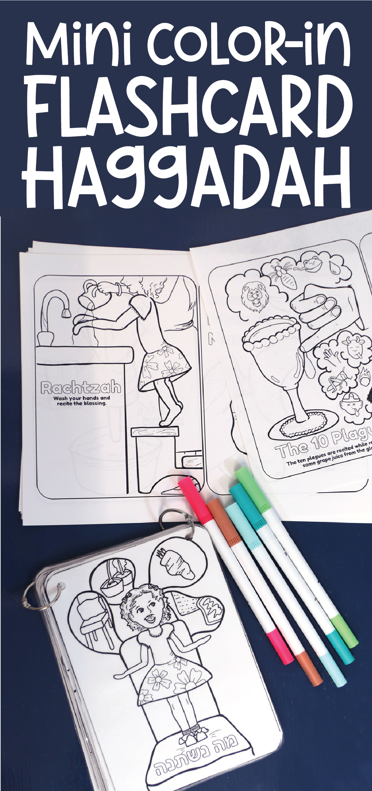 Printable Haggadah Coloring Book Jewish Moms & Crafters