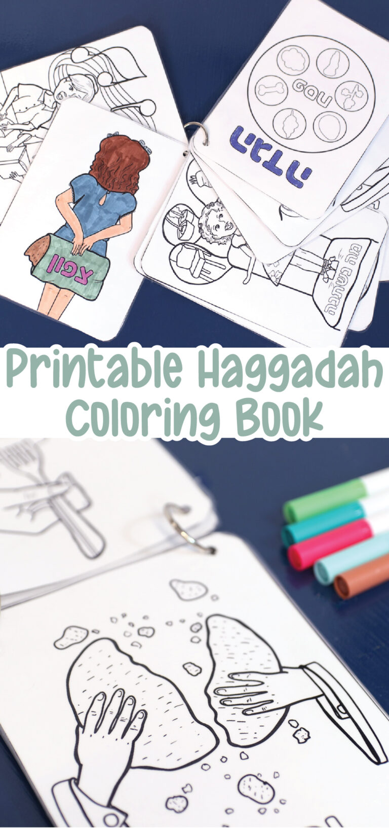 Printable Haggadah Coloring Book Jewish Moms & Crafters