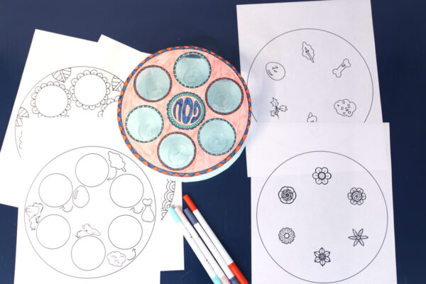 Seder Plate Templates - Jewish Moms &amp; Crafters