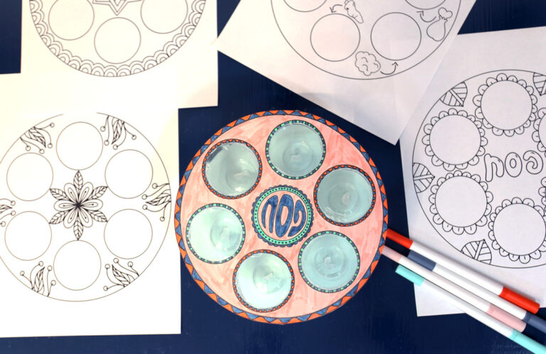 Seder Plate Templates - Jewish Moms &amp; Crafters