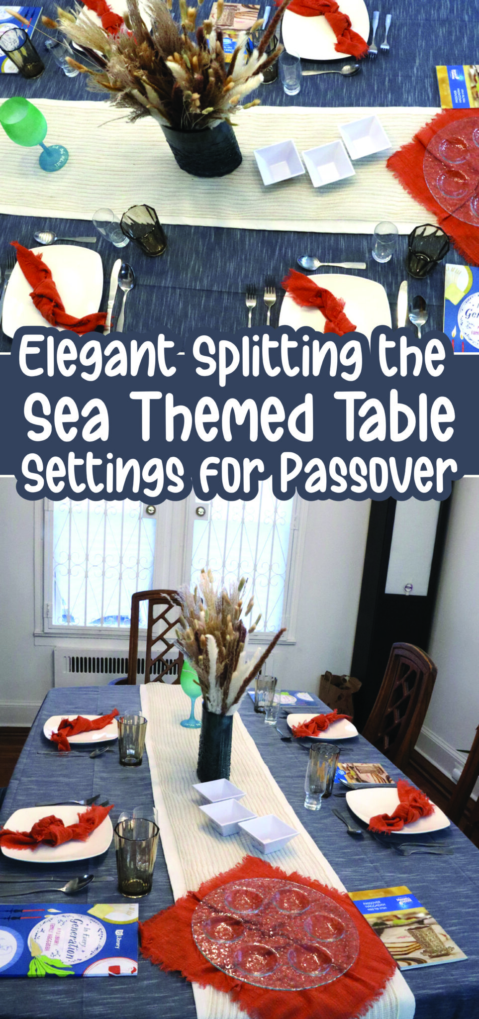 Passover Seder Tablescape - Jewish Moms & Crafters