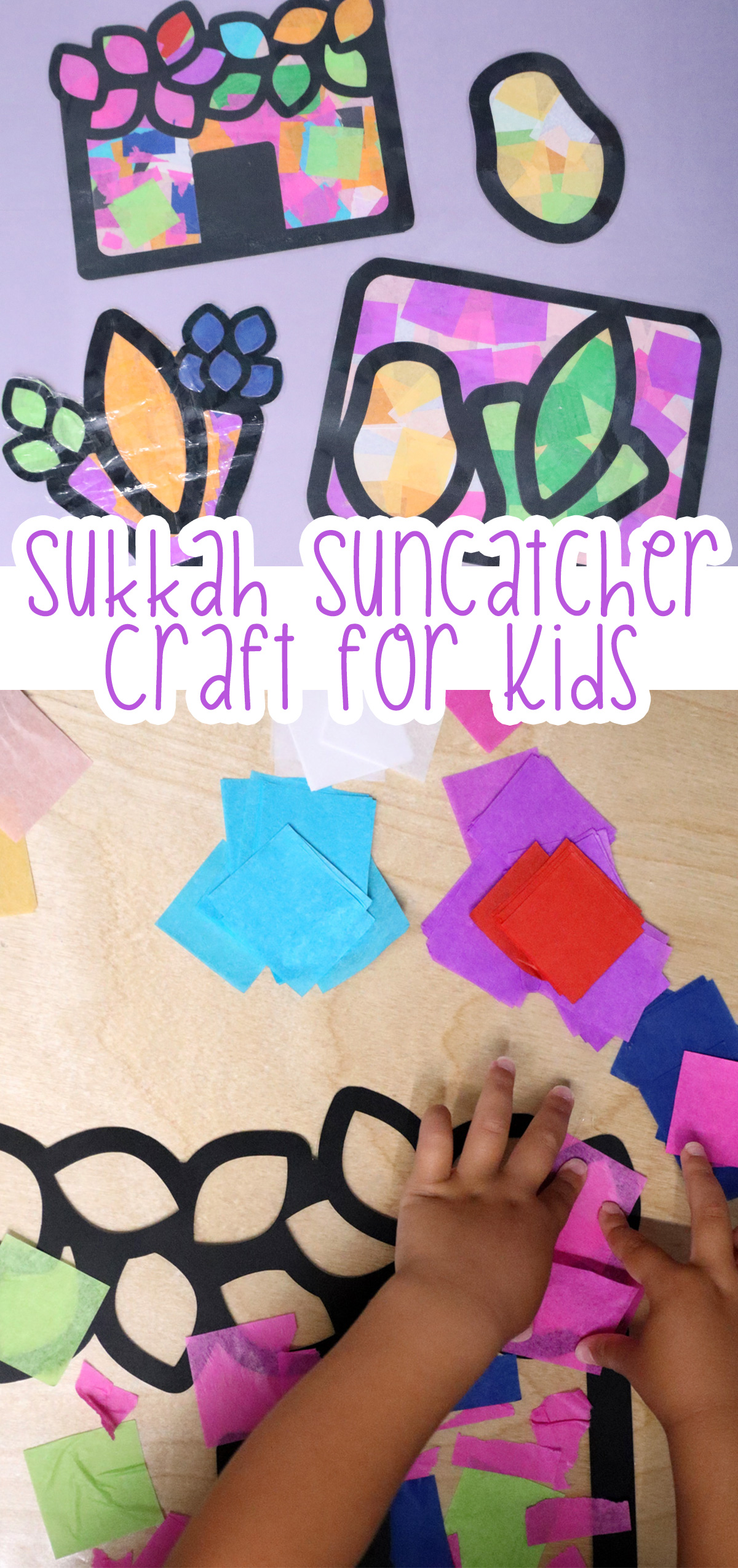 sukkah sun catcher craft for kids