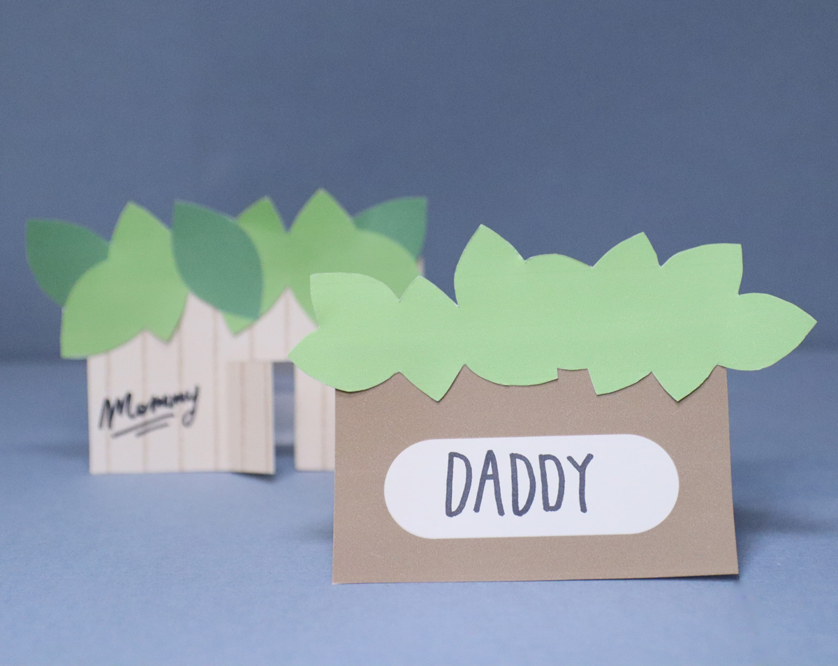 Sukkah name cards svg and pdf "daddy"