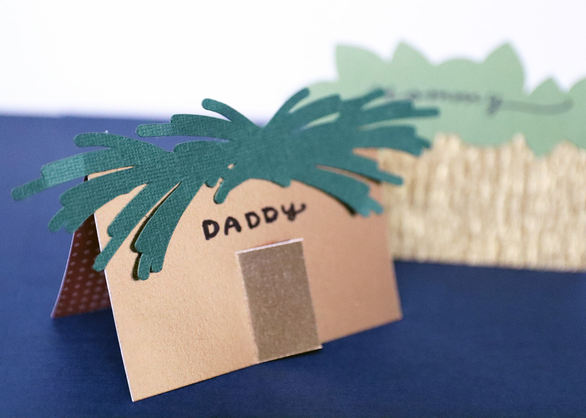 detailed shot of Sukkah name cards svg and pdf