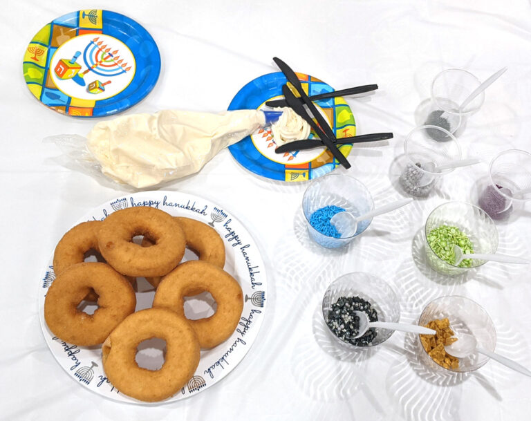 Donut Decorating Hanukkah Party Activity