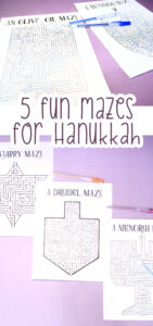 Hanukkah Mazes with a Free Printable! - Jewish Moms &amp; Crafters