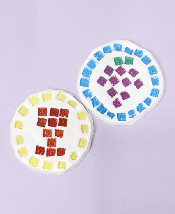 DIY Mosaic Coasters for the Passover Seder (or any time!)