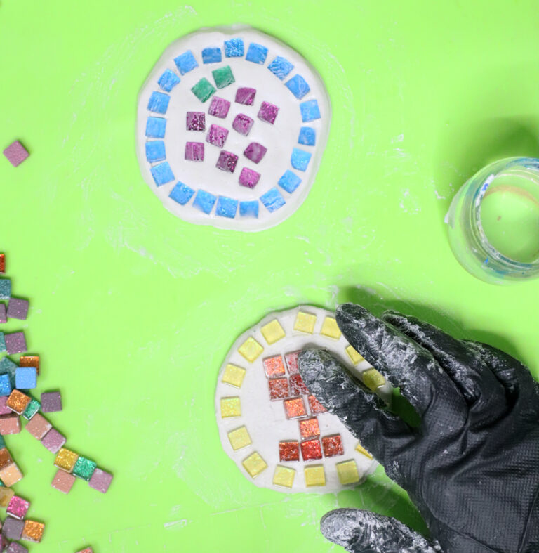 DIY Mosaic Coasters for the Passover Seder (or any time!)