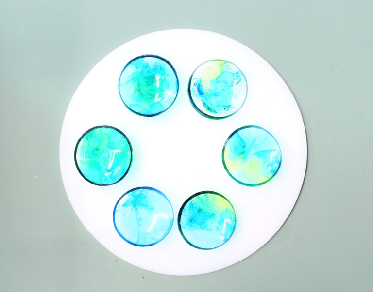 DIY Resin Seder Plate