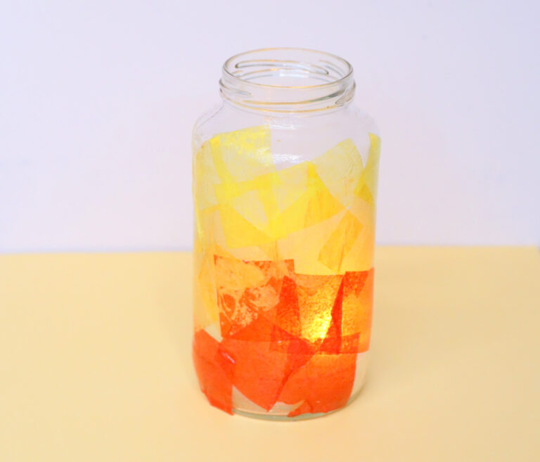 Lag BaOmer Craft “Bonfire in a jar” Lantern!