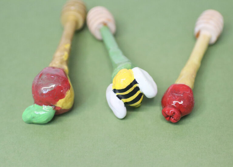 DIY Clay Honey Servers – Dipper Sticks from Air Dry Clay