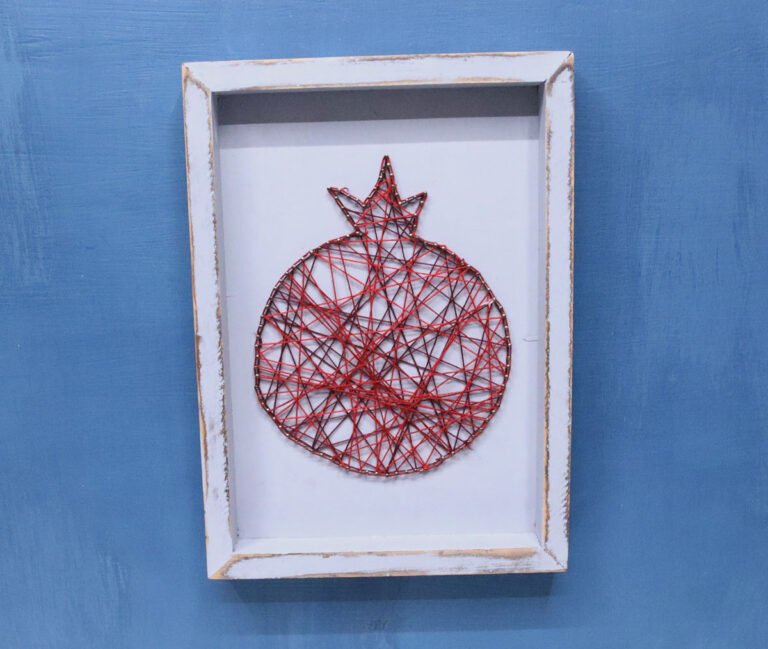 Pomegranate String Art – Free Template