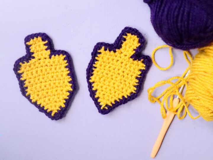 Crochet Dreidel Printable Pattern