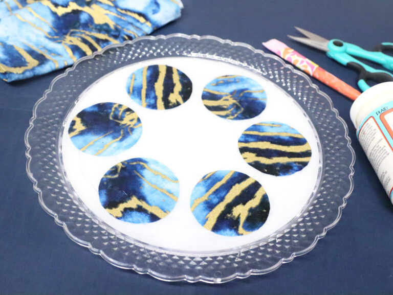 Decoupage Seder Plate Craft – Functional DIY Ke’arah for Kids!
