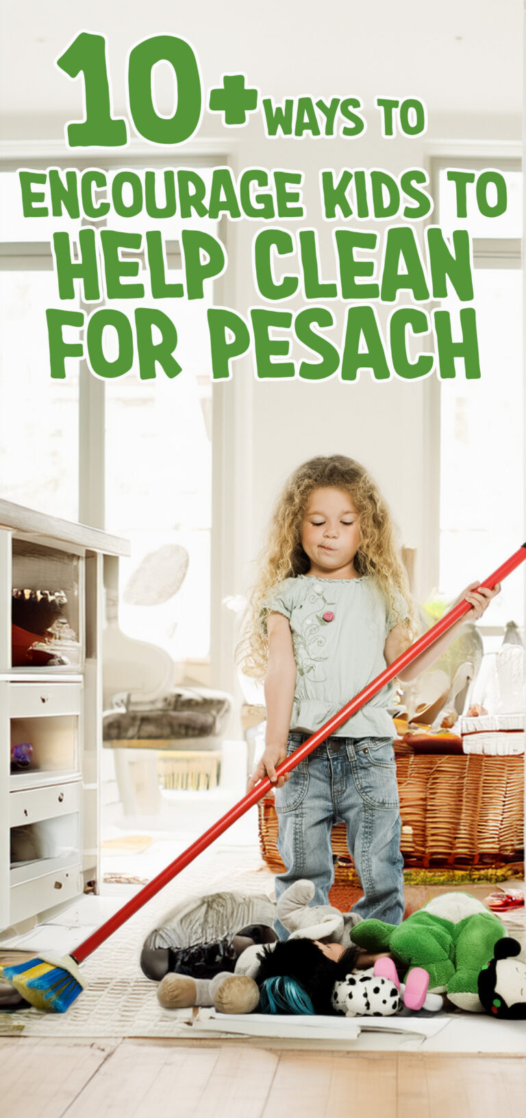 How to Encourage Kids to Help Clean for Pesach - Jewish Moms & Crafters